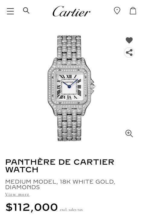 cartier panthere small with diamonds|diamond cartier watch juliette porter.